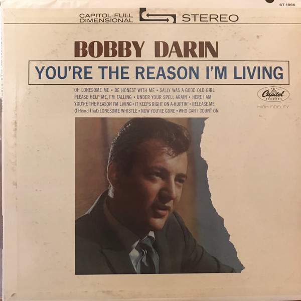 Bobby Darin - You're The Reason I'm Living - Capitol Records - ST 1866 - LP, Album, Scr 889295742