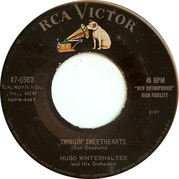 Hugo Winterhalter's Orchestra And Chorus - Swingin' Sweethearts (7")