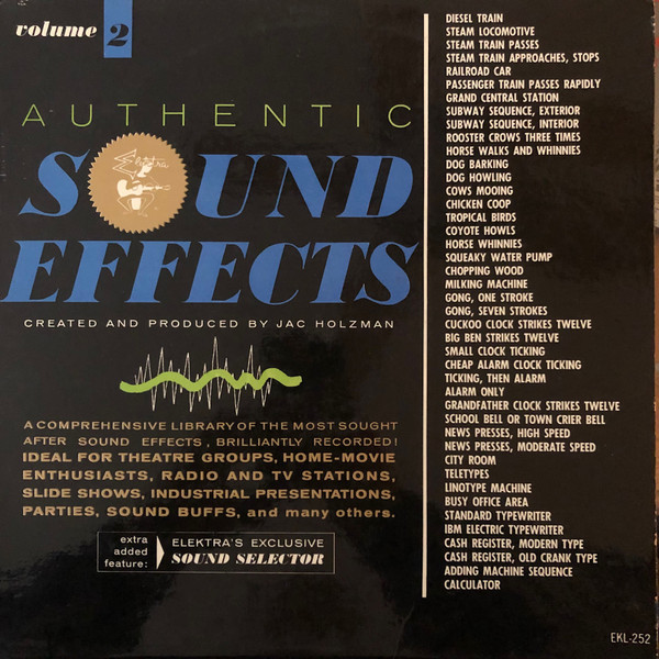 Jac Holzman - Authentic Sound Effects Volume 2 (LP, Mono)