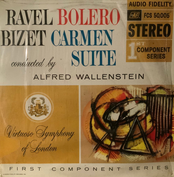 Ravel* / Bizet* - Alfred Wallenstein Conducting The Virtuoso Symphony Of London* - Bolero / Carmen Suite (LP, Album)