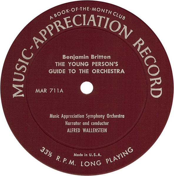 Music Appreciation Symphony Orchestra - Musical Treasures Of The World: Music-Appreciation Record (LP)