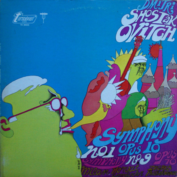 Dmitri Shostakovitch*, Milan Horvat, Zagreb Philharmonic Orchestra* - Symphony No. 1 Opus 10 / Symphony No. 9 Opus 70 (LP, Album)