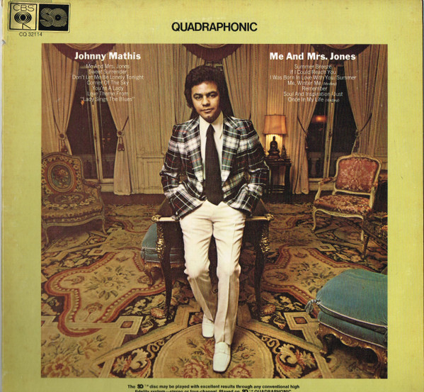 Johnny Mathis - Me And Mrs. Jones (LP, Album, Quad)