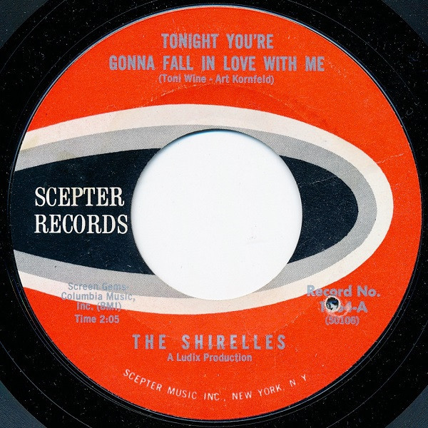 The Shirelles - Tonight You're Gonna Fall In Love With Me (7", Single)