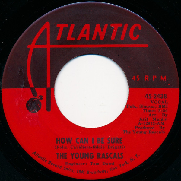 The Young Rascals - How Can I Be Sure - Atlantic - 45-2438 - 7", Single 892548896