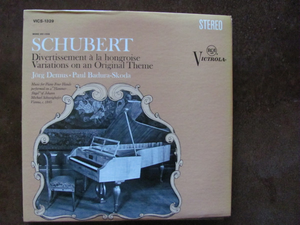 Franz Schubert, Jörg Demus, Paul Badura-Skoda - Divertissement A La Hongroise, Eight Variations On An Original Theme: Music For Piano Four Hands (LP, Album)