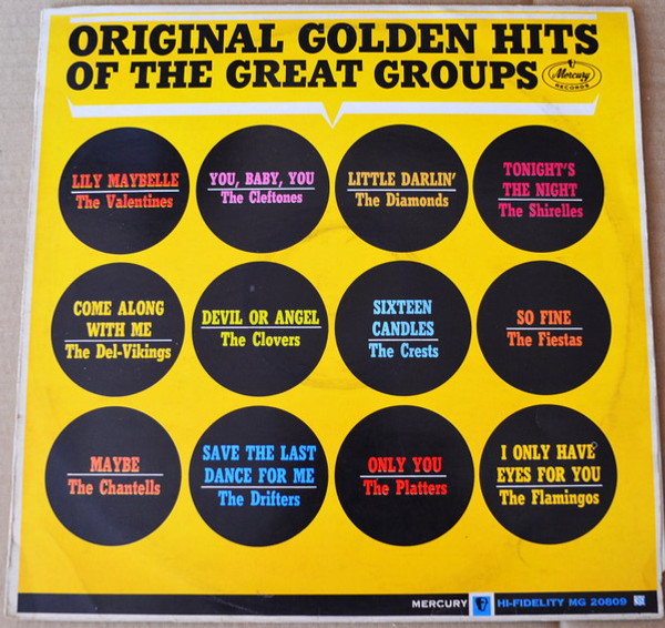 Various - Original Golden Hits Of The Great Groups (LP, Album, Comp)