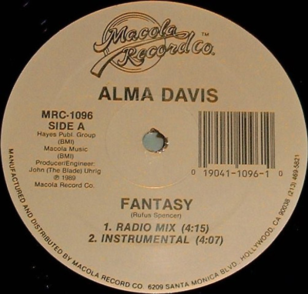 Alma Davis - Fantasy (12")