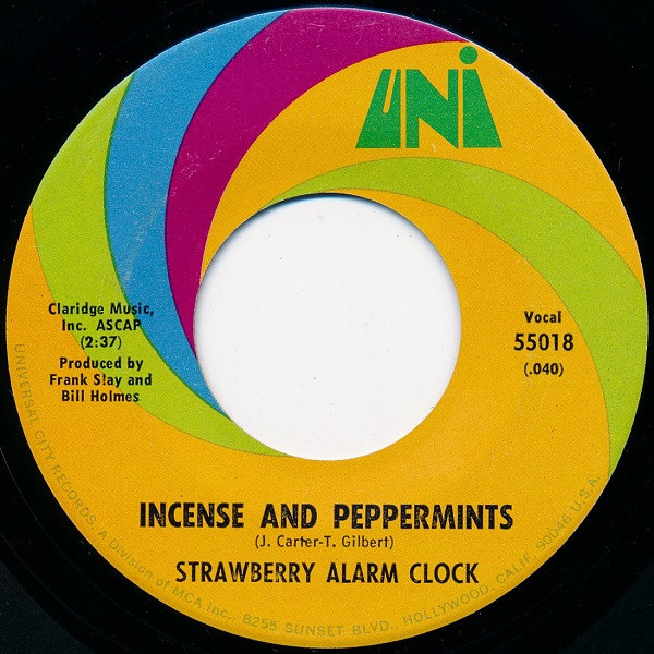 Strawberry Alarm Clock - Incense And Peppermints (7", Single, Ter)