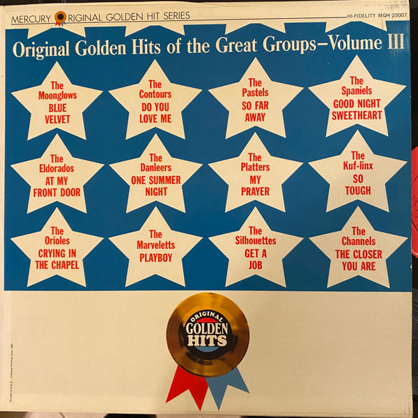Various - Original Golden Hits Of The Great Groups-Volume III (LP, Comp)