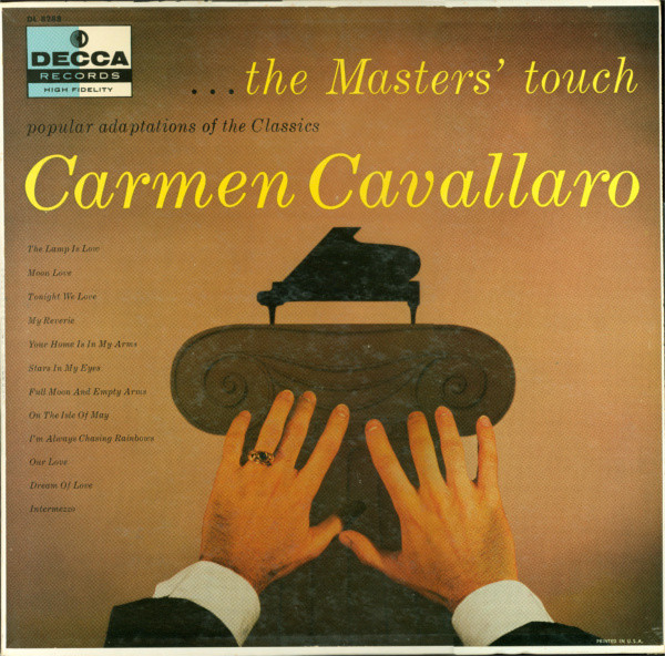Carmen Cavallaro - The Masters' Touch (Popular Adaptations Of The Classics) (LP, Album, Mono, Glo)