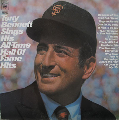 Tony Bennett - Sings His All-Time Hall Of Fame Hits (LP, Comp, Pit)