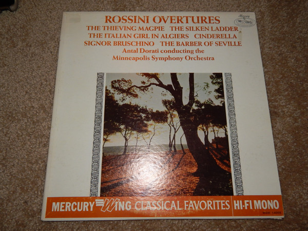 Rossini* - Overtures (LP, Album, Mono)