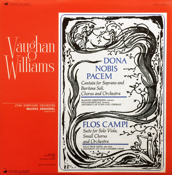 Vaughan Williams*, Utah Symphony Orchestra, Maurice Abravanel* - Dona Nobis Pacem, Flos Campi (LP)