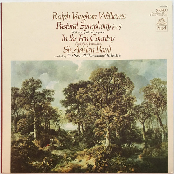 Ralph Vaughan Williams - Sir Adrian Boult Conducting The New Philharmonia Orchestra* - Pastoral Symphony (No. 3) / In The Fen Country (Symphonic Impression) (LP, Album, Blu)