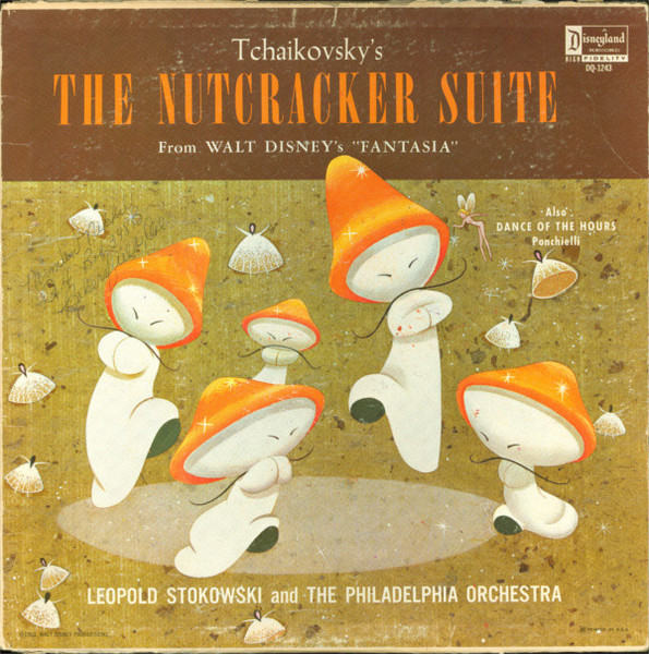 Tchaikovsky*, Ponchielli* / Leopold Stokowski And The Philadelphia Orchestra - The Nutcracker Suite From Walt Disney's "Fantasia" (LP, Mono, RE, Yel)