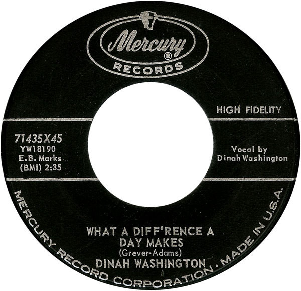 Dinah Washington - What A Diff'rence A Day Makes / Come On Home (7", Single)