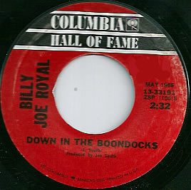 Billy Joe Royal - Down In The Boondocks / Cherry Hill Park (7", Single, Styrene)