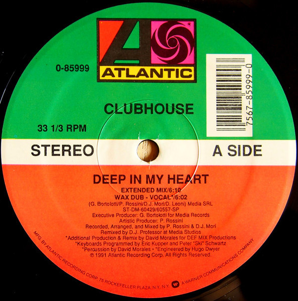 Clubhouse* - Deep In My Heart (12")