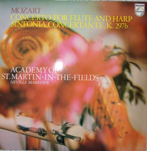 Mozart*, Sir Neville Marriner, The Academy Of St. Martin-in-the-Fields - Concerto For Flute And Harp Sinfonia Concertante, K.297b (LP, RE)