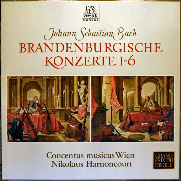 Johann Sebastian Bach - Concentus Musicus Wien • Nikolaus Harnoncourt - Brandenburgische Konzerte 1-6 (2xLP + Box, RE)