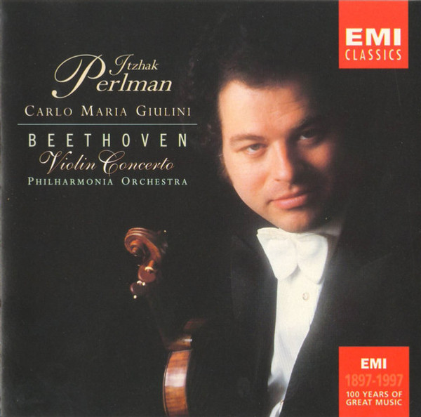 Beethoven*  / Itzhak Perlman, Carlo Maria Giulini, Philharmonia Orchestra - Violin Concerto (CD, Album, Club, RE)