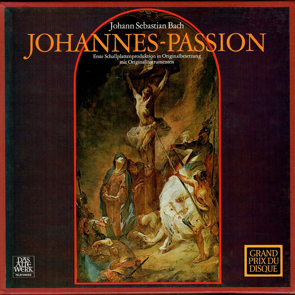 Johann Sebastian Bach - Johannes - Passion (Erste Schallplattenproduktion In Originalbesetzung Mit Originalinstrumenten) (3xLP + LP, S/Sided + Box, RE)
