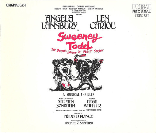 Stephen Sondheim, Angela Lansbury, Len Cariou - Sweeney Todd: The Demon Barber Of Fleet Street (Original Cast Recording) (2xCD, Album, RE)