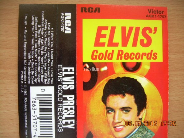 Elvis Presley - Elvis' Gold Records - RCA Victor - AQK1-1707 - Cass, Comp, RE, RP, Rep 922011767