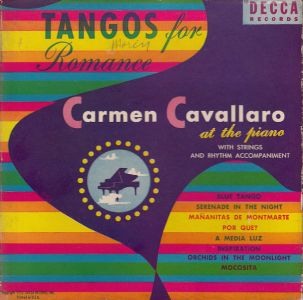 Carmen Cavallaro - Tangos For Romance - Decca - 9-335 - 4x7", Album + Box 922302387