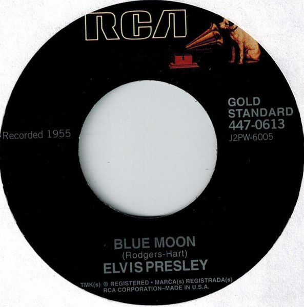 Elvis Presley - Blue Moon / Just Because (7", RE, Bla)