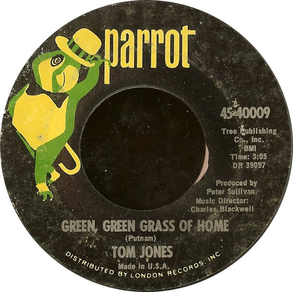Tom Jones - Green, Green Grass Of Home (7", Single)
