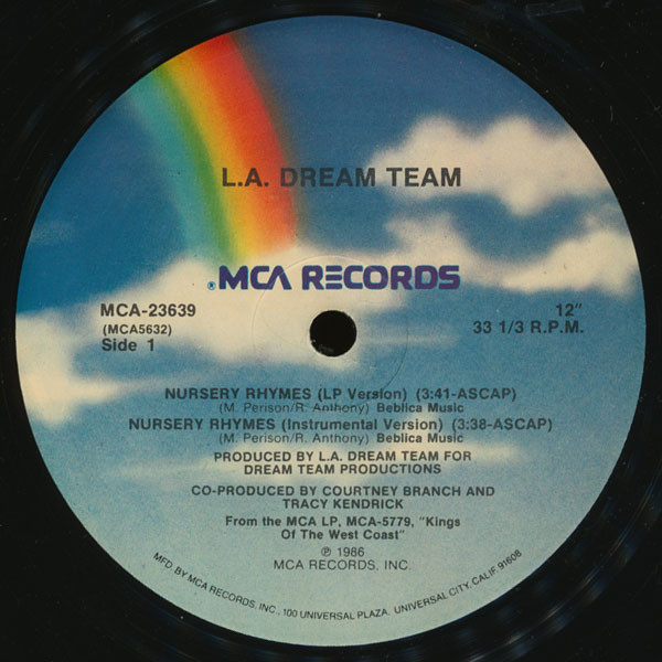 L.A. Dream Team - Nursery Rhymes (12")