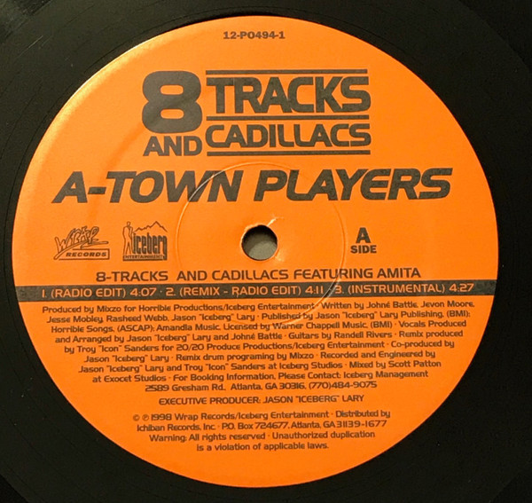 A-Town Players - 8 Tracks And Cadillacs/The Bump (12")