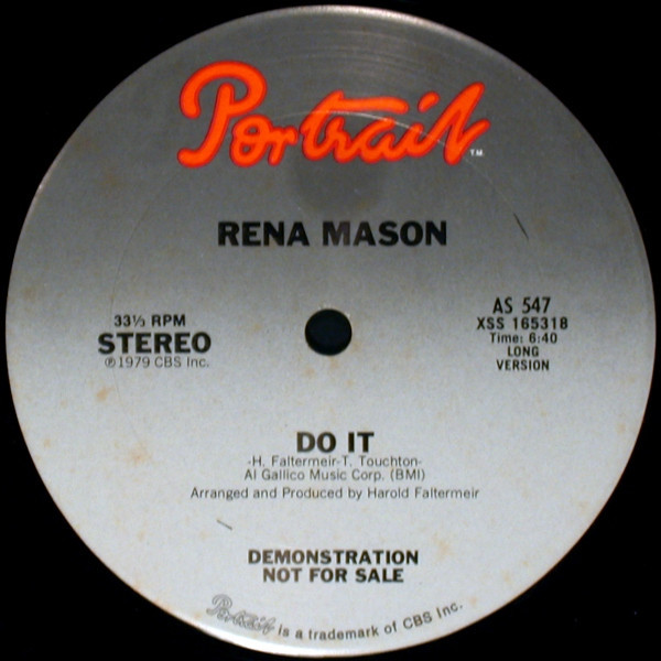 Rena Mason - Do It (12", Promo)