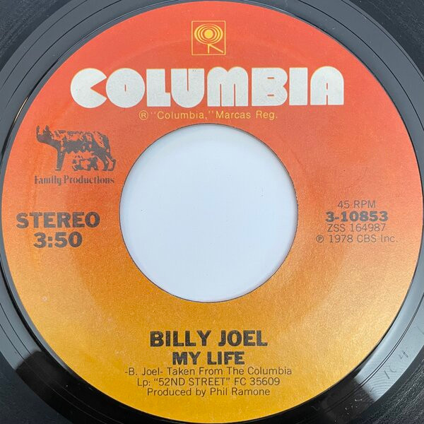 Billy Joel - My Life / 52nd Street (7", Single)