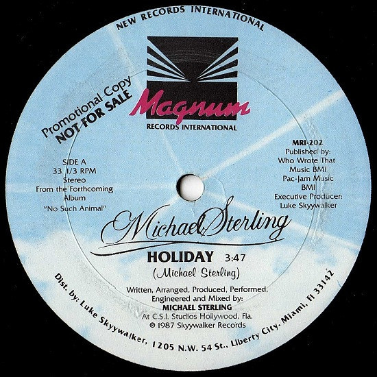 Michael Sterling - Holiday (12", Promo)