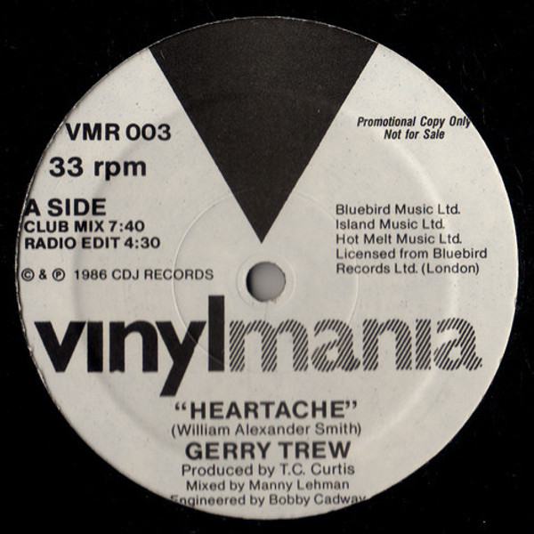 Gerry Trew - Heartache (12", Promo)