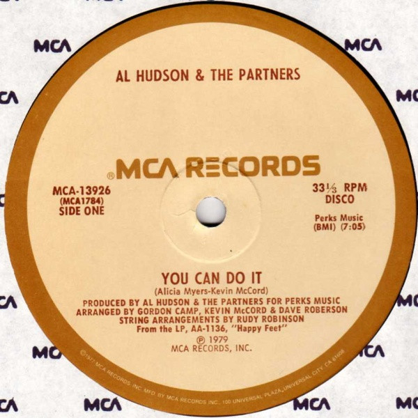 Al Hudson & The Partners - You Can Do It / I Don't Want You To Leave Me (12", Pin)