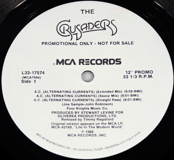 The Crusaders - A.C. (Alternating Currents) (12", PRO)