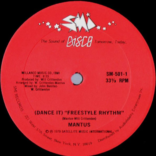 Mantus - (Dance It) Freestyle Rhythm - SMI - SM-501 - 12" 944698464