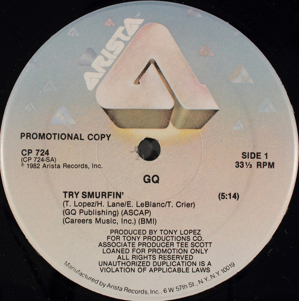 GQ - Try Smurfin' (12", Single, Promo)