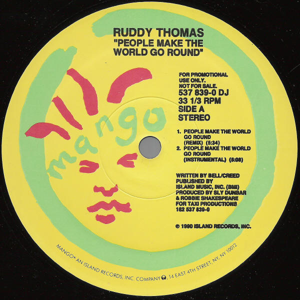 Ruddy Thomas - People Make The World Go Around (12", Promo)