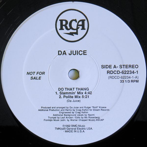 Da Juice - Do That Thang (12", Promo)