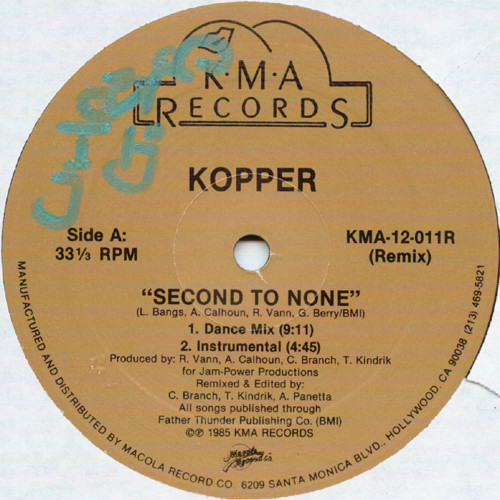 Kopper (2) - Second To None (Remix) (12")