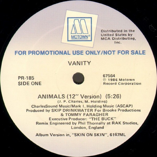 Vanity - Animals (12", Promo)
