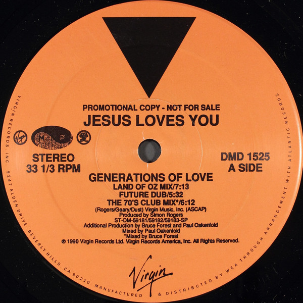 Jesus Loves You - Generations Of Love (12", Promo)