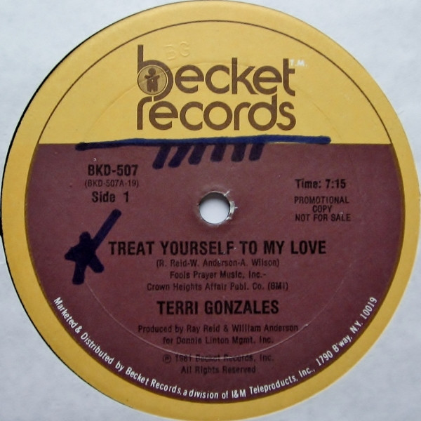 Terri Gonzalez - Treat Yourself To My Love (12", Promo)