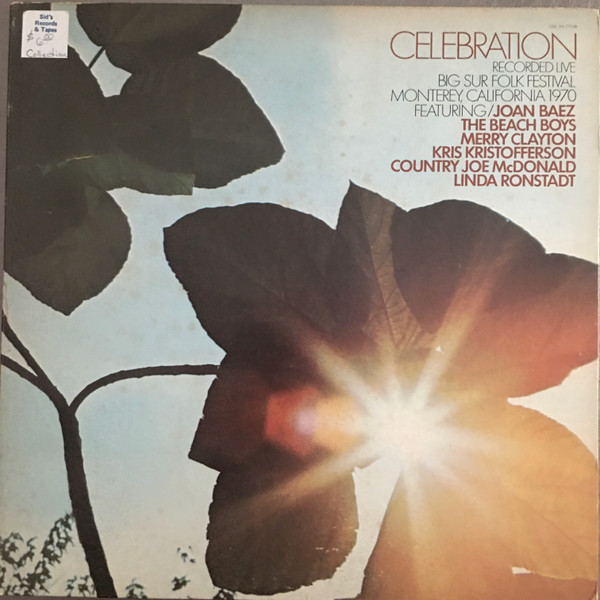 Various - Celebration Recorded Live Big Sur Folk Festival Monterey, California 1970 (LP, Comp, Club, Gat)