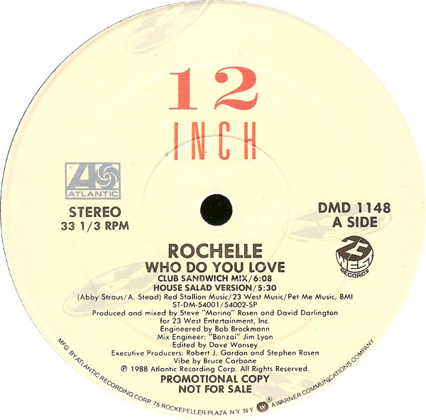 Rochelle - Who Do You Love (12", Promo)